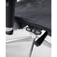 Chaise de bureau exécutive pivotante réglable JNS 101, chaise de bureau ergonomique en maille avec appui-tête 3D