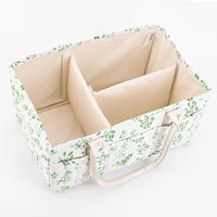 Cesto Organizador Floral Atacado para Fraldas, Bolsa Multifuncional para Berçário de Bebês, Cesto de Fraldas de Grande Capacidade para Trocador