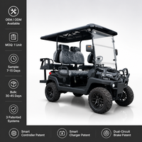 Carrito de Golf Eléctrico Tarion de 4 Plazas, Batería de Litio de 72V, Homologado para Calle, 35 km/h, Certificado CE/DOT, Autonomía de 90 km, Personalizable OEM 2+2