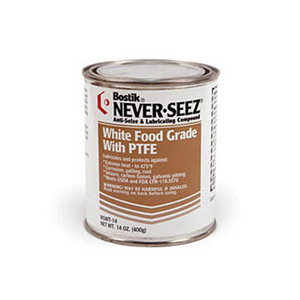 Bostik Never-Seez White Food Grade Grease With PTFE 14 Oz For Stainless Steel Fittings - Product Image 1