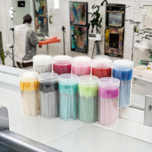 50 brosses à mascara jetables avec manche en nylon cristallin pour cils et sourcils - Product Image 2