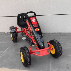 Qiqu 4-Wheel thương mại công viên đi xe cho vui chơi giải trí & Du lịch hấp dẫn duy nhất Rider khung thép đạp Go-Kart - Product Image 2