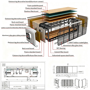 Casa Modular Moderna Tipo Cabaña Apple, Casa Contenedor, Villa Cápsula para Exteriores, Oficina Prefabricada Plegable Tipo Cabaña Apple - Product Image 2