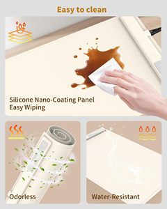 Curled Square Portable Touch Control Adjustable Temperature Household Dining Table Warm Board Silicone Material Odor-free and Ea - Product Image 6