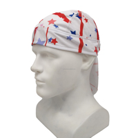 Chapeau foulard à longue queue tendance en vente chaude, unisexe, réversible, imprimé bandana, chapeau de pirate, casquettes de cyclisme