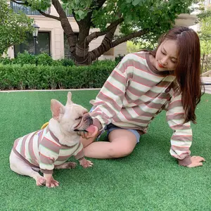 Joymay OEM/ODM Matching Dog And Owner Hoodie Khaki Support Customized Dog And Human Matching Mom Hoodies