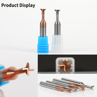 HANDERK mejor precio carburo de tungsteno Dovetail End Mill Set HRC55 Dovetail Fresa para herramienta CNC