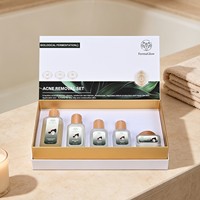 Kit de Soins Cutanés Anti-Acné et Anti-Imperfections à l'Acide Salicylique Fermenté, au Théier et à la Corteau de Saule pour le Nettoyage des Pores et le Contrôle du Sébum
