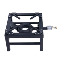 Réchaud à gaz encastrable robuste à brûleur unique avec allumage manuel 4500W pour hôtels et usage extérieur, idéal pour les grandes casseroles et la cuisson en gros