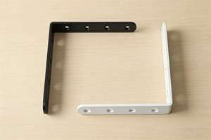 תושבת מדף בצורת L לעומסים כבדים, תושבת מדף צפה נסתרת מפלדת אל-חלד למטבח ולחדר אמבטיה - Product Image 5