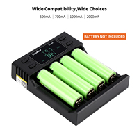 LiitoKala lii-S4 Double fente 18650 Batterie Chargeur 1.2V 3.7V 3.2V AA/AAA 26650 21700 NiMH