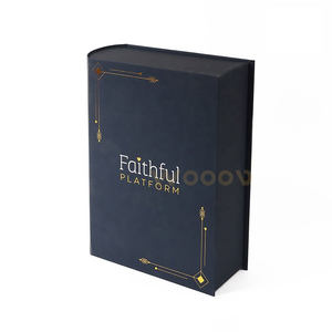 Cajas de Regalo al Por Mayor con Forma de <span class=keywords><strong>Libro</strong></span> Falso Decorativo <span class=keywords><strong>Hueco</strong></span> de Almacenamiento con Cierre Magnético y Empaque Estilo Vintage Impreso Personalizado - Product Image 4