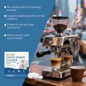 Jue Fish <strong>Coffee</strong> <strong>Machine</strong> Cleaning Grease Stains Remover Cleaner <strong>Descaler</strong> 12 Tablets Espresso <strong>Coffee</strong> Maker <strong>Machine</strong> Cleaner Agent - Product Image 6
