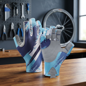 Gants de pêche chauffants unisexes de haute qualité SPRINT SPORTS, logo personnalisé, anti-UV, polyester isolé, fermeture à boucle, utilisation en extérieur, tous usages - Product Image 2