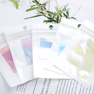 TSZS 5*20cm unghie Mirrorthe Aurora carta smaltata colorata Multi-color Ice Cube Nail Art Sticker fai da te carta di vetro Nail Foil <span class=keywords><strong>Stickers</strong></span> - Product Image 4