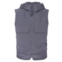 Veste matelassée légère, imperméable et respirante avec fermeture éclair, logo personnalisé de haute qualité, pour homme, col en V, vêtements d'extérieur pour l'été