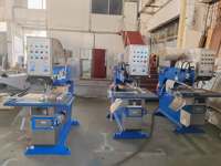 Machine de perçage automatique de verre motorisée à double tête contrôlée par PLC, 380V/220V, pour verre brut trempé, haute capacité