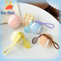 Mini pendentif en peluche, porte-clés poupée de tennis, pendentif pour sac de fille, cadeau, peluches pour machine à griffes