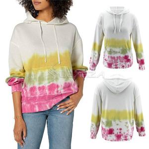 2025 nouveauté respirant sweat personnalisé cravate teinture à capuche femmes personnalisé conçu goutte épaule - Product Image 5