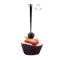 Thực Phẩm Lớp 9Cm Đen Prism Sticks Nhựa Xiên Cho Trái Cây