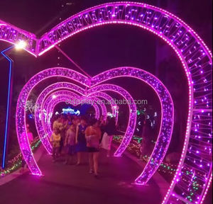 2024 ngoài trời đám cưới Ngày Valentine dẫn bức thư tình và hình trái tim vòm Motif ánh sáng - Product Image 6