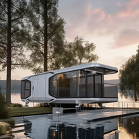 Tiny House, maison capsule, pièce modulaire, maison préfabriquée mobile, bureau, zone touristique, maison pour usage résidentiel et professionnel en extérieur