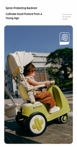 Poussette et transat 2 en 1 pour bébé, poussette pliable légère pour enfant de 1 à 3 ans avec auvent, poussette de voyage portable - Product Image 4