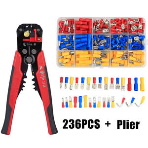 Connecteurs de câblage isolés pour ingénierie chimique, 12-22 AWG, rouge, bleu, jaune, style européen, lot de 236 pièces - Product Image 2