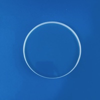 Plaque de verre de quartz 1200C, fenêtre de visualisation transparente en silice fondue, feuille transparente haute température, sur mesure pour jauge de niveau de chaudière