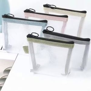Clear Mesh Coin Purse Wallet Portable ID Card Credit Card Bag <b>Lipstick</b> Key Earphone <b>Mini</b> Storage Bag - Product Image 1