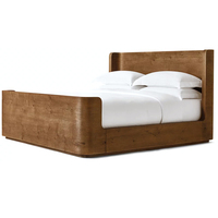 Mobilier de maison lit queen king size personnalisé cadre de lit en bois de chêne ensemble de lit large pour chambre à coucher