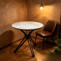 Hochwertiger Esstisch aus Sinterstein mit gehärtetem Glas, anpassbares modernes minimalistisches Design für 4 Personen, Wohnzimmer, Restaurant
