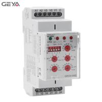 Relais de surveillance de tension GEYA GRV8-VW2, protection de fréquence de tension 24v, monophasé, type de surveillance d'isolement, AC/DC 15V-600V