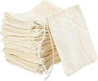 Wehd — pochette en coton et lin, Logo imprimé, personnalisé d'usine, sac pour cadeau écologique à cordon