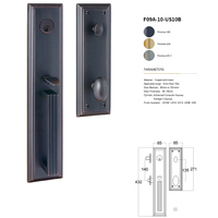 Cerradura de Puerta Interior China de Latón, Cerradura de Puerta Principal de Caoba para Dormitorio, Cerradura de Puerta Residencial Universal Silenciosa