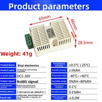 Transmetteur industriel de température et d'humidité Yunifai RS485, capteur Modbus RTU, précision 0,5°C, montage sur rail DIN, 5-30V, environnemental