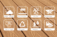 Terrasse en WPC haute durabilité - Bois composite grainé écologique pour l'extérieur