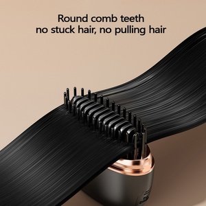 Portable Mini Straightener Ptc Dual-Use Lazy Charging Roll New <b>Comb</b> Brush Wireless Straightener Hair <b>Heating</b> Hair Straightener - Product Image 5