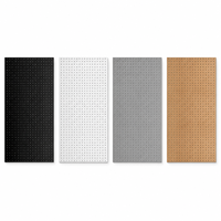 Panneau de rangement mural en métal sur mesure, panneau perforé en acier thermolaqué pour atelier, garage, cuisine, organisateur d'outils