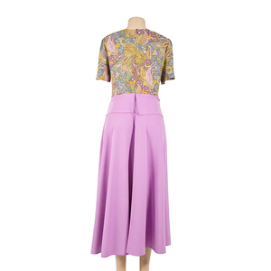 En stock – <span class=keywords><strong>Robe</strong></span> longue trapèze en mousseline <span class=keywords><strong>de</strong></span> soie pour femme, imprimé floral, idéale pour soirée, <span class=keywords><strong>demoiselle</strong></span> <span class=keywords><strong>d</strong></span>'<span class=keywords><strong>honneur</strong></span>, bal <span class=keywords><strong>de</strong></span> promo, plage, mariage – Taille XL - Product Image 5