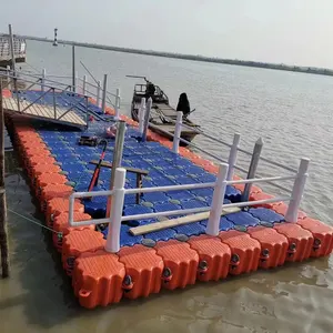 HDPE Jet Ski Floating Dock Modular Pontoon Plastic Pontoon Cubes Floating Platform Yacht Trestle Berth