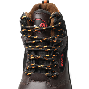 Medio corte marca de calzado de cuero suave de vaca a prueba de agua zapatos de seguridad - Product Image 6