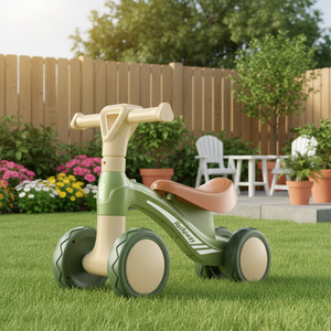 Vélo Électrique Équilibré à Quatre Roues en Plastique pour Enfants de 1 à 4 Ans, Jouet Porteur Électrique 3-en-1 pour Tout-Petits, Meilleures Ventes à Prix Réduit - Product Image 5