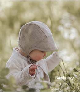Sombrero de Pescador <span class=keywords><strong>para</strong></span> Bebé Exclusivo de Alta Calidad, Transpirable, con Ala Delgada, Protección <span class=keywords><strong>Solar</strong></span> <span class=keywords><strong>para</strong></span> Recién <span class=keywords><strong>Nacidos</strong></span>, Niños y Niñas, <span class=keywords><strong>para</strong></span> Uso en Exteriores en Primavera y Verano - Product Image 4