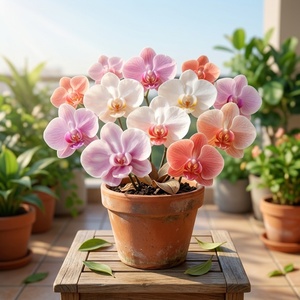Moule en silicone pour fleurs d'orchidées papillon, <span class=keywords><strong>2</strong></span> tailles, pour décoration en résine faite à la main, moule pour bougie parfumée DIY - Product Image 1