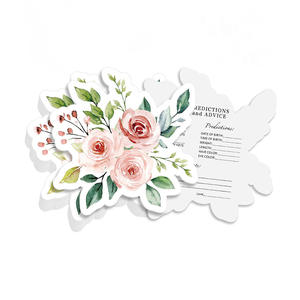 50 cartes de conseils interactives de prédiction de bébé en bois double face tenture murale écologique pour les nouveaux parents Thanksgiving Baby Shower - Product Image 6