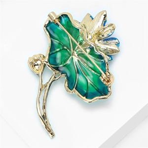 Nuevo Producto: Broche de Flor de Loto Estilo Chino con Perlas de Aleación y Diamantes de Imitación para Mujer, Ideal para Abrigos y Trajes - Product Image 6