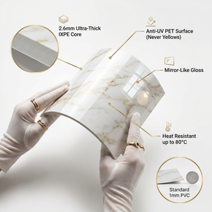 <span class=keywords><strong>Carta</strong></span> <span class=keywords><strong>Adesiva</strong></span> Effetto Marmo Moderno 2,6mm, Rimovibile e Autoadesiva per Mobili, Superfici Cucina e <span class=keywords><strong>Pareti</strong></span> - Product Image 3