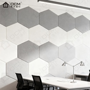 Tablero acústico de Fieltro de Poliéster Hexagonal reciclado 100%, paneles acústicos verdes ecológicos para mascotas para insonorización de <span class=keywords><strong>Gimnasio</strong></span> Moderno - Product Image 3