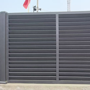 <span class=keywords><strong>Porte</strong></span> coulissante automatique moderne en alliage d'aluminium pour cour <span class=keywords><strong>de</strong></span> villa, <span class=keywords><strong>garage</strong></span>, entrée sécurisée, jardin extérieur - Product Image 3